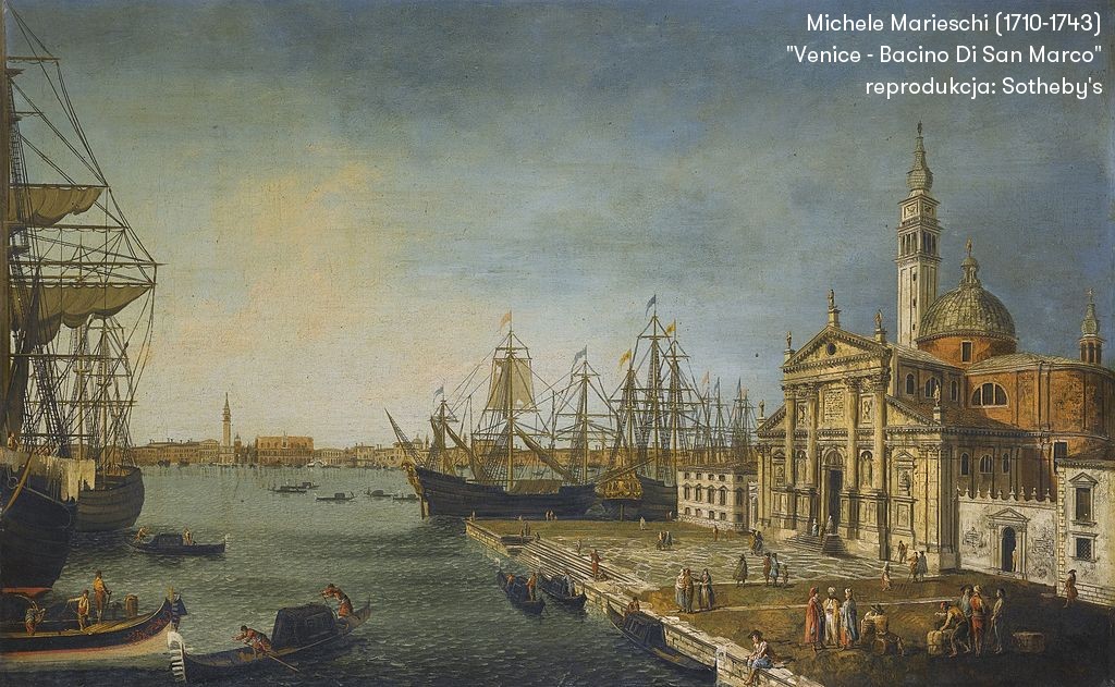 Wenecja - obraz pędzla Michele'a Marieschiego