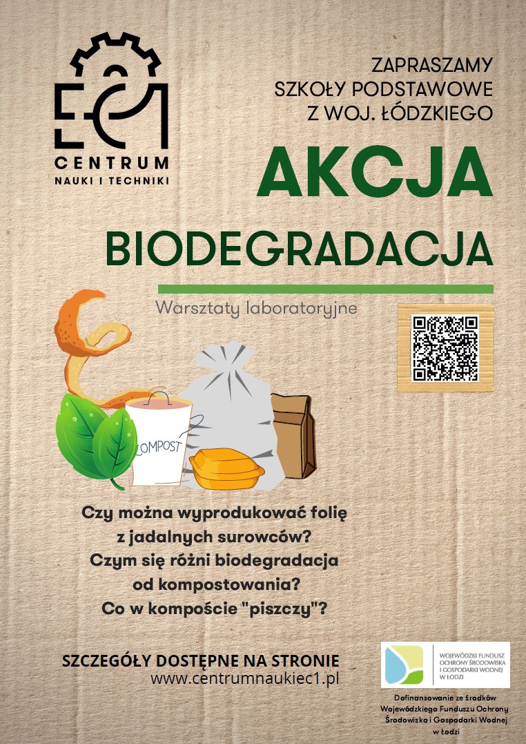 AKCJA BIODEGRADACJA - plakat informacyjny